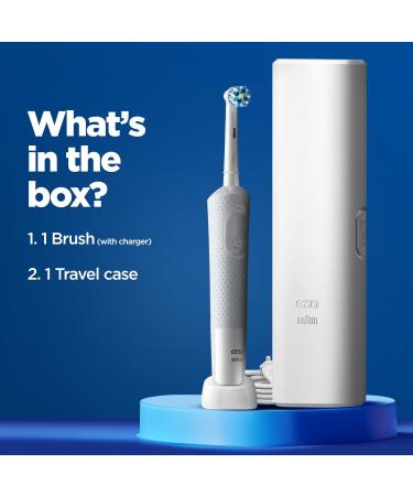 Oral-B Vitality Criss Cross Electric Toothbrush with Travel Case & Replaceable Head - White | Buy Internationally - Buy Online on GoSupps.com