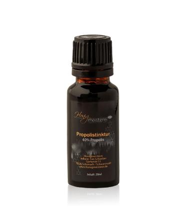 Honigmeisterei propolis tincture 20ml with 40% natural propolis in the best quality from Black Forest beekeeping propolis drops without additives 20 ml (1 Pack)