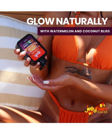 Jellybean Tanning Intensifying Cream 200ml Watermelon Scent - Outdoor Tanning Accelerator with Aloe Vera Shea Butter Jojoba and Vitamin E - Get a Deep Tan with - Buy Online on GoSupps.com