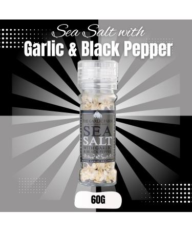 Garlic Farm Sea Salt Pick N Mix - Choose From 3+ Flavours |Sea Salt with Garlic Sea Salt with Garlic & Black Pepper Sea Salt with Garlic & Chilli - Pack of 2 75.00 g (Pack of 2) - Buy Online on GoSupps.com