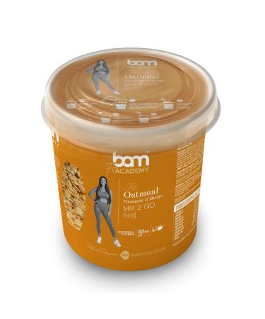 BAM Avoine Instantan e 2 GO Flocon d Avoine 60 g pour Petit D jeuner ou Snack Riche en Fibres avec Prot ines Whey Ananas-mangue Ananas-mangue 60 g (Lot de 1)