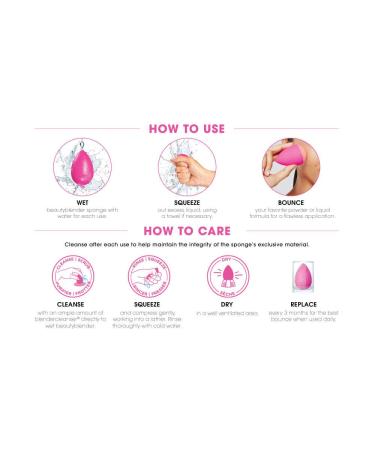 Beautyblender Original & Pro Makeup Sponge + Liquid Blendercleanser Lavender 3oz Set | Vegan & Cruelty-Free - Buy Online on GoSupps.com
