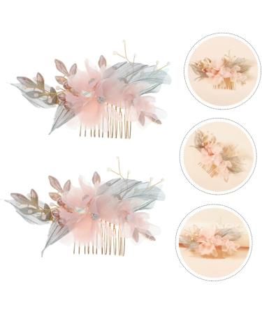 minkissy 1 Pc Comb Flower Hair Accessories Bridal Headpiece Hair Decorations Exquisite Headwear Hair Accessory Handmade Hair Decor Flower Hair Decor Hairpin Fabric Bride The Flowers - Buy Online on GoSupps.com
