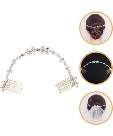 Beaupretty Accessories bridal wedding comb wedding hair accessories for brides tiaras for women french hair pin styling comb hair side combs vine European and American Zinc Alloy Comb - Buy Online on GoSupps.com