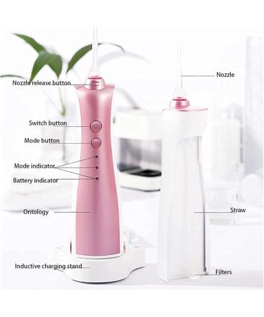 Buy Cordless Flosser Teeth Cleaner | USB Rechargeable Oral Irrigator | Travel-Friendly IPX7 Waterproof | 3 Modes & 2 Jet Tips | 360 Rotating Nozzle - Buy Online on GoSupps.com