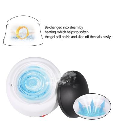 36W Electric Nail Polish Remover Machine for Salon & Home Use - Steam Off Gel & Acrylic Polish Steamer Tool - 6.7 x 6.7 x 5.1 inch - Buy Online on GoSupps.com