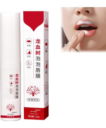 GeRRiT 2024 Dragons Blood Lip Balm, Bubble Exfoliating Lip Mask, Lip Scrub and Moisturizer, Moisturizing Lip Mask for Lips, Repair Lip Lines