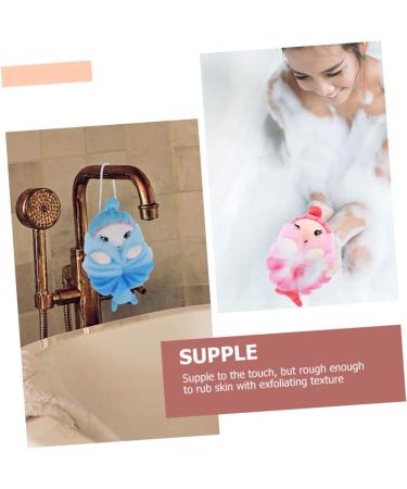 Healeved 6 Pcs Cartoon Bath Balls & Shower Poufs - Body Wash Sponge Set for Skin Cleaning & Scrubbing - Perfect Bath Supply for Home Spa - Buy Online on GoSupps.com
