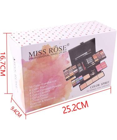 MUUZONING 39 Colors Mix Makeup Palette Set - Daily Use Toiletries Kit with Eyeshadow, Concealer, Lip Gloss, Pressed Powder and Blusher - Buy Online on GoSupps.com