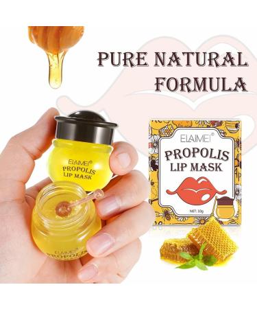 Zhoujie Honey Lip Mask - Propolis Moisturizing Lip Balm for Dry Cracked Lips | Nourishing Hydration & Repair for Women - Buy Online on GoSupps.com