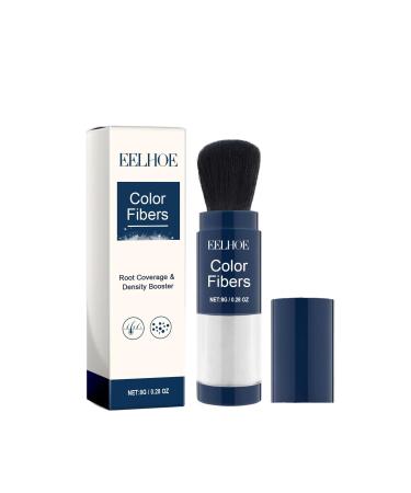 Thick Hair Fiber Powder Extra Large Colored Fiber Women & Men Hair Thickener Black Hair Spray For Replenishing Hair Root Cover Up Magic Retouch Dark Brown Makes Thin Hair Look Thicker 8g (White)