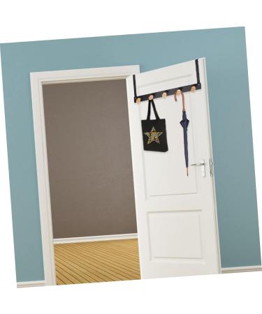 Mikinona Cloth Hooks Door Rear Punch- Back Over Home for Organizer Clothing Rack The Hook Towel Punch Hanging 50X8cm Black - Buy Online on GoSupps.com