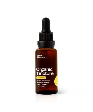 Plant Therapy Organic Dandelion Root Tincture 30 mL (1 oz) Helps Supports Heart Health Potent & Natural Extraction Process Vegan Non GMO Gluten Free Liquid 1 Bottle