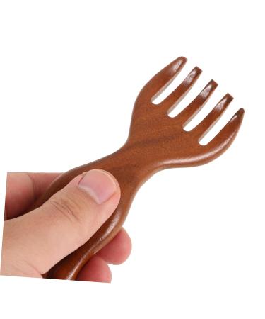 Portable Wooden Scalp Massage Comb - Bcoath No Static Hair Comb for Men | Premium Ridge Design for Ultimate Relaxation - Buy Online on GoSupps.com