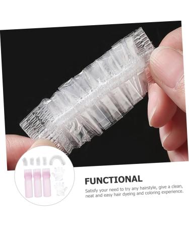 MAGICLULU 1 Set Washbasin Hair Dye Accessories Ear Cover for Hair Dye Hair Coloring Kit DIY Hair Dye Tools Hair Oil Applicator Hair Applicator Tool Clear Gloves Portable Pink Plastic 6.9x4.8cm Pink - Buy Online on GoSupps.com