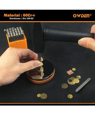 OWDEN Professional 36Pcs Steel Metal Stamping Tool Set - 1/8 3mm Steel Number and Letter Punch Set - Alloy Steel Made HRC 58-62 - Ideal for Jewelry Craft Stamping - Buy Online on GoSupps.com