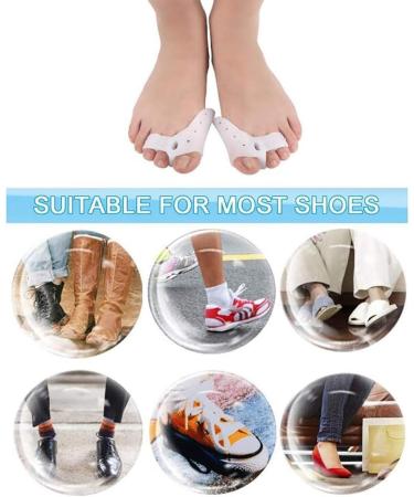 Silicon Bunion Corrector - Relief for Hallux Valgus & Big Toe Pain | 5 Pairs Protector & Spacer - Buy Online on GoSupps.com