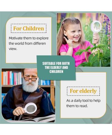 Ieegkit Magnifying Glass with 18 LED 30X Handheld Magnifying Glass with 3 Modes Illuminated Magnifier Glass for Read - Buy Online on GoSupps.com