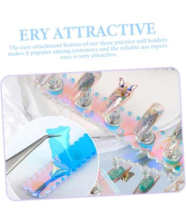 FRCOLOR 1 Set Nail Practice Bracket Nail Display Stand Training Nail Rack Magnetic Holder Nail Tools Magnetic Nail Practice Holder Nail Polish Holder Nail Holders for Nail Painting Base - Buy Online on GoSupps.com