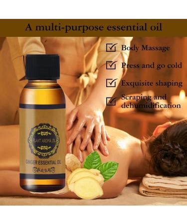 Abdominal Drainage Ginger Oil - Slimming & Lymphatic Massage Oil for Weight Reduction (30ml x 2) | Natural Ginger Essential Oil for Effective Massage Therapy - Buy Online on GoSupps.com