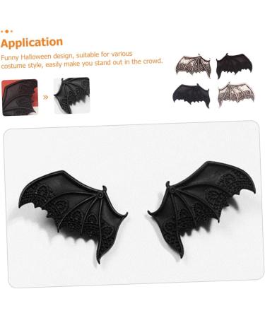 Beatifufu 2 Pairs Bat Hairpin Devil Wing Hair Clip Devil Wing Hair Headpiece Devil Wing Hairpin Devil Horns Hairpin Vintage Metal Decor Halloween Hair Decors Zinc Alloy Accessories Child Ear - Buy Online on GoSupps.com