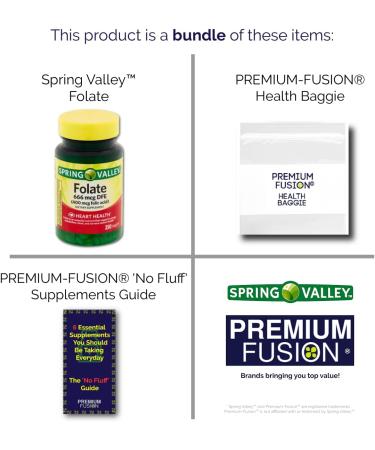 Folate 666 mcg DFE (Vitamin B9) + 400 mcg Folic Acid Tablets - 250 Day Supply + Bonus Vitamin Pouch & Supplement Guide - Buy Online on GoSupps.com