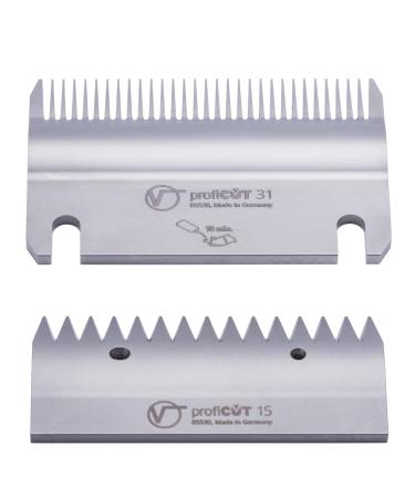 VOSS.farming shearing blade for horse clipper profiCUT (31/15 teeth) for various clippers