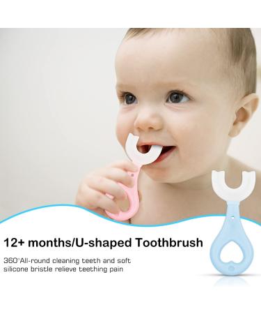 6 in 1 Baby Training Toothbrush Set - Food Grade Silicone - Ages 6 Months and Up - Buy Online on GoSupps.com