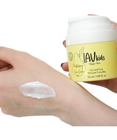 Lav Kids Face Moisturiser 50ml - Gentle Kids & Baby Cream with Jojoba Oil, Sweet Almond Oil & Shea Butter - Dermatologically Tested for All Skin Types - Buy Online on GoSupps.com