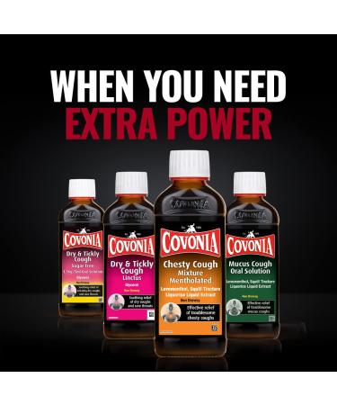 Covonia Dry & Tickly Cough Sugar Free Oral Solution 150ml - Soothing Relief for Dry Coughs and Sore Throats - Buy Online on GoSupps.com
