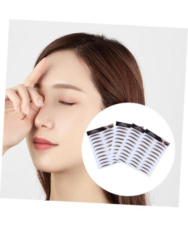 OHPHCALL 6D Hair- Eyebrows Stickers 4pcs Eyebrow Stickers Temporary Eyebrows Eyebrows Imitation Eyebrow Post Paper 6d Make up - Buy Online on GoSupps.com
