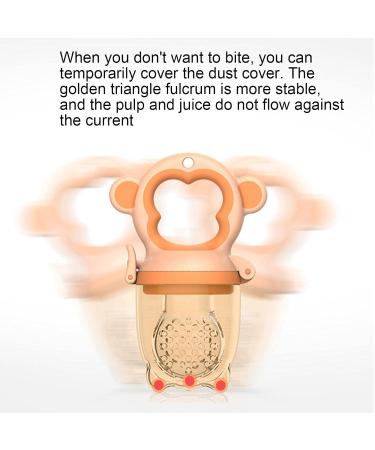 Abbto Fruit Bite Rings for Babies | Ergonomic Fruit Feed Pacifier & Soft Teething Toy | Safe for Toddlers & Infants - Buy Online on GoSupps.com