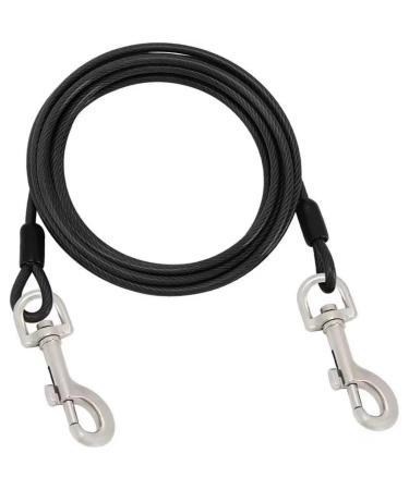 10ft (3m) Dog Tie Out Cable Dog Leads Pet Tie Out CableTie Out Cable for Dogs Outdoor Camping Picnic Strong Pet Safety Rope(10ft (3m)