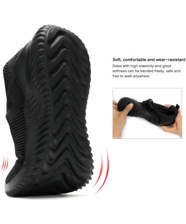 Kapsen Men's Non Slip Running Shoes - Ultra Light Breathable Fashion Sneakers 9.5 Full Black - Buy Online on GoSupps.com
