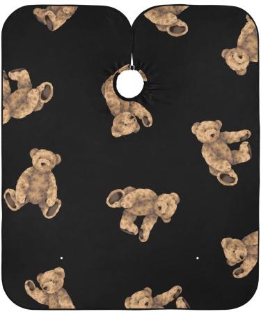 Waterproof Barber Cape - Brown Bear Design Cheetah Haircut Bib for Men & Women | Ideal Hair Cutting Cape for Professionals - Buy Online on GoSupps.com