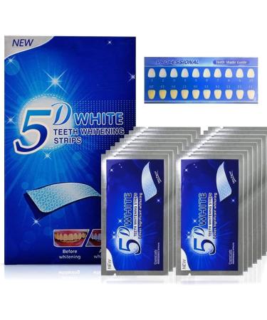 Whaline 28 Bandes blanchissantes pour dents sans peroxyde Formule non sensible Bandes blanchissantes sans danger pour l' mail avec go t menthe