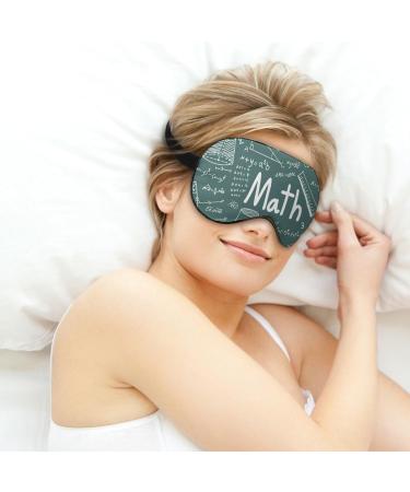 Math Formula Doodle Tools Sleep Mask - Adjustable Strap, Light Blocking Blindfold for Men and Women | Ideal for Sleeping, Travel, and Nap Time - Buy Online on GoSupps.com