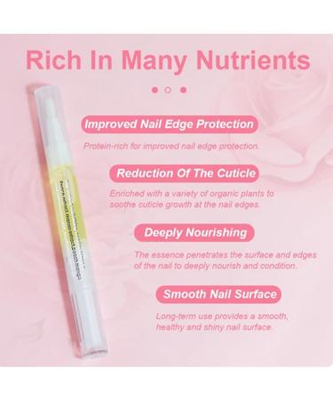 Nail nourishing cuticle oil pen 2PCS nail nursing barbed cuticle oil pen moisturizing and nail skin nourishing oil pen (aloe & lemon flavor) - Buy Online on GoSupps.com