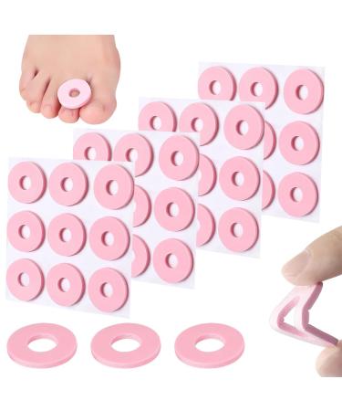 36 Pcs Callus Cushions Pads Soft Latex Foam Self-Adhesive Callus Pads Corn Pads for Feet Bunion Plasters Anti Corn Removal Friction Reduce Foot and Heel Pain