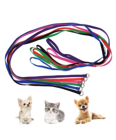 6PCS Dog Slip Leads D Ring Kennel Nylon Rope for Pet Animal Control Grooming Shelter Rescues Doggy Daycare