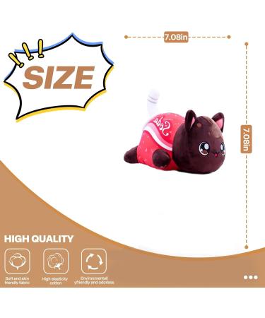 LAIBUY Cat Plush Pillow - Soft Kawaii Kitten Anime Hugging Toy for Kids - Cute Stuffed Animal Gift for Birthday or Christmas (Coke) - Buy Online on GoSupps.com