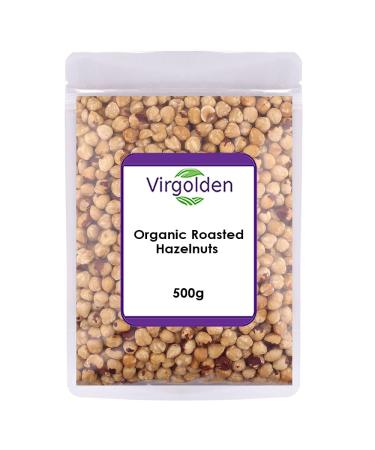 Organic Roasted Hazelnuts 500g by Virgolden Organic