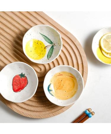 Fruit Bowl Snack Containers Small Dish Plate Dip Board Household Sauce Plate Tableware Snack Small Bowl Soy Sauce Vinegar Seasoning Dipping Dish Breakfast Bowls - Buy Online on GoSupps.com