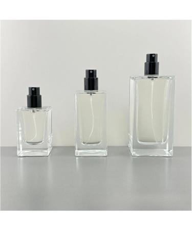30ml & 50ml Clear Glass Spray Bottles - Travel-Friendly Refillable Cosmetic Packaging for Makeup & Perfume - Buy Online on GoSupps.com