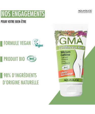 GMA - Active Slimming Gel ORGANIC - VEGAN COSMOS ORGANIC COSMEBIO - AQUASILICE - Made in France - Buy Online on GoSupps.com