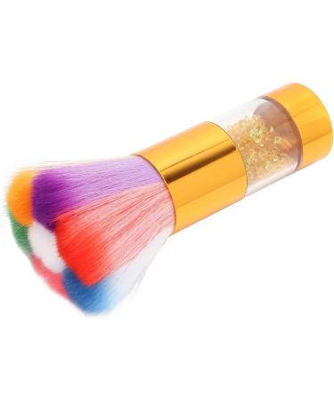 Fashionable Rhinestones Inlaid Makeup Brush Loose Powder Foundation Brush Nail Art Dust Remover for Home and Powder Room (Gold) - Buy Online on GoSupps.com