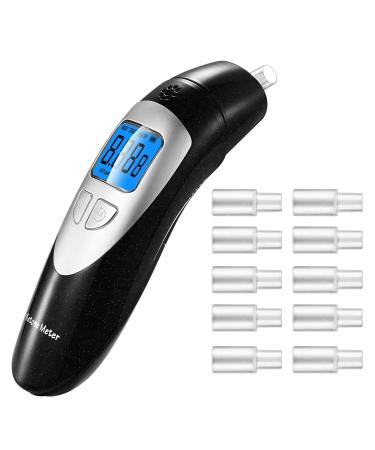 Digital Ketone Meter Breath Portable Ketosis Meter Analyzer Tracing Ketones Status with 10 Mouthpieces