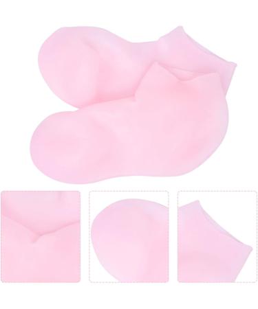 Milists Moisturizing Foot Care Socks - Open Toe Pedicure Socks for Women - Protective & Comfort Socks in Pink - Buy Online on GoSupps.com