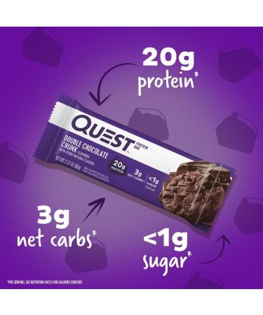 Quest Double Chocolate Protein Bars 12 Count and Mini Cookies & Cream Bars 14 Count Bundle - Buy Online on GoSupps.com