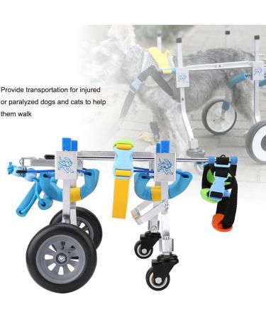 Pet Wheelchair Four Wheels Adjustable Dog Pet Wheelchair Hind Legs Rehabilitation Dog Wheelchair for Back Legs - Buy Online on GoSupps.com